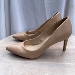 Kelly & Katie Misha Pumps Women’s Size 10 Beige Faux Leather Pointed Toe